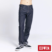 【EDWIN】男裝 B.T二貼保溫直筒牛仔長褲(原藍色)