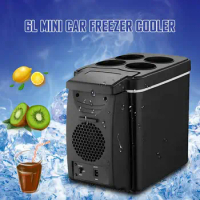 Car Refrigerator 12V Refrigerator Freezer Heater Portable Mini Warming Cooling Fridge Mini Car Freezer Auto Travel Refrigerator