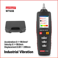 WINTACT Digital Vibration Analyzer Mechanical Equipment Vibration Tester Magnetic Probe（Curve Acceleration Velocity only WT63B）