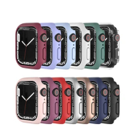 Cover For Apple Watch Case 44mm 40mm 42mm 38mm 44 mm Accessories PC Protector bumper iWatch series 6 se 5 4 3 7 8 41mm 45mm Case