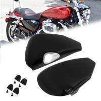 Black Motorcycle Battery Fairing Cover For Harley Sportster XL Iron 883 1200 48 72 Custom 2004-2013 Side Left Right Guard Cover