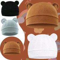 Newborn Baby Special! Newborn Baby Bear Ears Cotton Props Photo Hat Cap Ultra-thin Parent-child F1F2