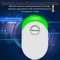 Power Energy Electricity Saving Box Socket Power Factor Saver Device Household Electric Saver 90V-250V US/EU/UK Adapter 2023