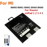 BM62 BM60 BM61 BN60 BN80 Battery For Xiaomi miPad 1 2 3 4 5 miPad Batery mi Tab 1 2 3 4 5 BN80 IPAD 4 PLUS Battery+FREE TOOLS