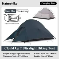 TENDA CLOUD UP 2X 20D NATUREHIKE NH17T001-T UPGRADED VERSION NAVY