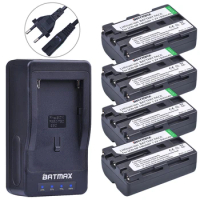 4-Packs NP-FM500H Battery + LED Ultra Fast Charger for Sony DSLR-A350 A450 A500 A550 A560 A580 A700 A850 A57 A58 A65 A77 A99