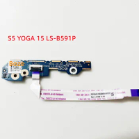 For Lenovo ThinkPad S5 YOGA 15 Laptop Power Button Board with Cable switch LS-B591P