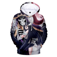 2025 เสื้อฮู้ด Albedo Overlord พิมพ์ 3D ใหม่สำหรับผู้ชาย/ผู้หญิง เสื้อฮู้ดฤดูใบไม้ร่วงฤดูหนาว เสื้อผ