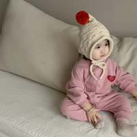 兒童早春裝外出服韓版童裝寶寶開扣連體衣春季嬰兒長袖包屁衣爬服