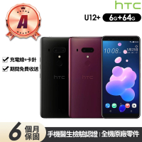 【HTC 宏達電】A級福利品 U12+ 6吋(6G/64G)