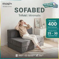 Sofa Bed Lipat 3 Magis Sofabox | Tebal 20cm | Sofabed Trifold Minimalis Nyaman Breeze