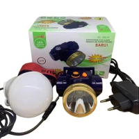 Senter Kepala Headlamp 7 Watt Sunpro Sl-8838 Cahaya Putih Dan Kuning Super Terang 2200mAh Tahan Hing