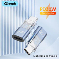 Elough OTG Lightning To Type C Adapter IOS Female To USB C Male PD120W Fast Charging Adaptador For iPhone 14Pro Laptop Converter