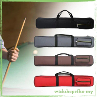 [WishshopefhxMY] Billiard Pool Cue Carrying Case, Pool Cue Bag, Organizer, 1/2 Cue Bag with Outside 