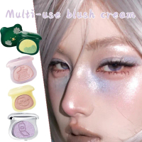 Fine Powder Texture Cream Blush Blush 1pc Multi-functional Cream Blush Multiple Shades Available