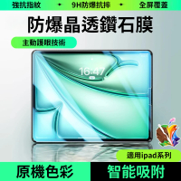 【OMG】iPad Air6 11吋 2024版 鑽石玻璃鋼化膜 抗藍光平板螢幕保護貼(高清防爆鋼化玻璃保護貼)