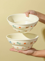 日式面碗家用陶瓷高顏值斗笠碗大碗湯碗拉面碗8寸湯面碗螺螄粉碗
