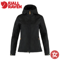 【Fjallraven 小狐狸 Stina G1000 女夾克《黑》】F89234/登山/外套/連帽外套/防風外套