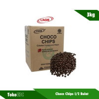 LAGIE Choco Chips 1/2 bulat coklat Chip 3 Kg /Box