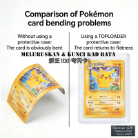 100 pieces Toploader Fix Bent TCG Foil Cards | For Pokemon One Piece TCG Card Game 卡夹硬卡套 D97