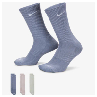 【NIKE 耐吉】襪子 中筒襪 運動襪 9雙組 EVERYDAY PLUS CUSHIONED 藍粉綠 SX6888-933(2913)