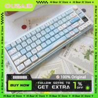 OUSAID DK65 Mechanical Keyboard Three Mode Multifunctional Knob Aluminum Alloy Wireless Gaming Keyboard Custom Screen Mac Office