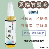 【野道家】蒸餾竹醋液/80ml 100%天然抗菌