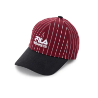 【FILA官方直營】KIDS x Rakuten 樂天聯名 童LOGO帽 /棒球帽-酒紅(HTZ-4606-RD)