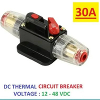 [30A] DC Car Yacht Solar 12V-48V Overload Short Circuit Protector 30A