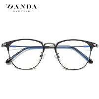 2020新款金屬平光鏡時尚學生文藝眼鏡框WD3389現貨批發防藍光眼鏡419