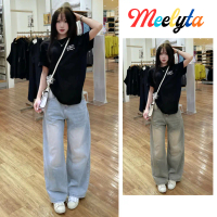 📯FREE SHIP📯Quần Jeans Dài Wash MIAA Ống Rộng Cạp Cao Tôn Dáng Nam Nữ Unisex