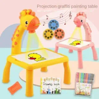 Meja Gambar Proyektor anak projector painting dengan music , MEJA GAMBAR ANAK PROJECTOR LED