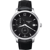 TISSOT 天梭 官方授權 Tradition系列 GMT兩地時間時尚錶(T0636391605700)42mm