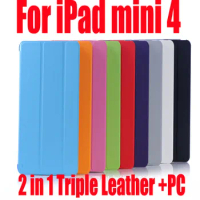100pcs DHL Free Ultra Thin Flip Leather Case For iPad mini 5 4 3 2 1 Fashion Smart Stand Case For ipad mini4 fully smart cover