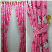 Gorden karakter hello Kitty gorden jendela gorden pintu