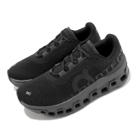 【On 昂跑】慢跑鞋 Cloudmonster 女鞋 黑 全黑 緩衝 雲科技 運動鞋 路跑 昂跑(6199024)