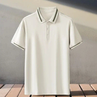 polo putih polo rajut polo shirt pria polo indonesia retro short sleeve collar polo pria premium