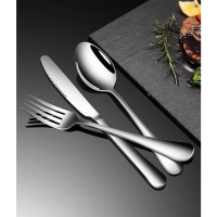 304 stainless steel tableware, fork, spoon, knife, knife spoon and fork set Dessert Spoon, Knife and