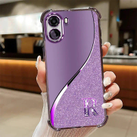 Suitable for[OPPO A6X,OPPOA6,A6C,A6S]phone case TPU Anti-drop Anti-slip Purple lucky letter Anti-fin