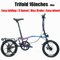 Mint folding bike |   Foldable bike |   foldable bike - Trifolding |   Dics brake |   16 inches |   