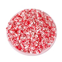 50g 5mm Heart Slices Polymer Hot Clay Sprinkles For Crafts DIY Making Nail Art Decoration Slimes Filling Material Accessories