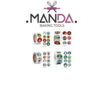 Stiker Hampers Natal Bulat Sticker Merry Christmas Label Dus Box Kue
