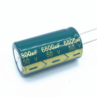 2pcs/lot 50V 6800UF aluminum electrolytic capacitor size 22*40 6800UF 50V 20%