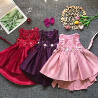 PRINCESS BABY GOWN 674- (W HEADBAND) 67017 [SZ 60-100]