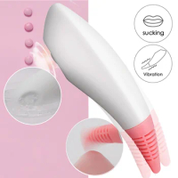 Powerful Clit Sucker Vibrator Tongue Vibrating Nipple Sucking Blowjob Clitoris Stimulator Etotic Sex Toys for Women Masturbator
