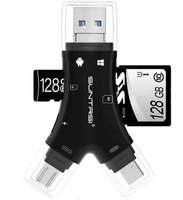 [3美國直購] SUNTRSI SD Card USB 3.0 含 type c 讀卡機 適 iPhone iPad Android Mac PC Camera