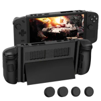 Protective Case PC Shock-Absorption Hard Cover Shell Non-Slip with 4 Thumb Grip Caps for Lenovo Legion Go Gaming Handheld 2023