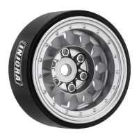 Aluminium 1.0 Plus Beadlock Wheel Rims for 1/24 1/18 RC Crawler SCX24 TRX4M FCX24 (W1108)