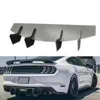 MD style Real Dry Carbon bumper Rear Diffuser Winglets For Ford Mustang Competing 18-22 Rear Extensions Car Accessories