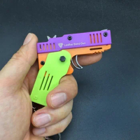 총 장난감 Folding игрушки Pendant мини пистолет fake Gun toy Gift pistolas de juguete toy guns Keychain toys for boys toy gun 고무줄총
